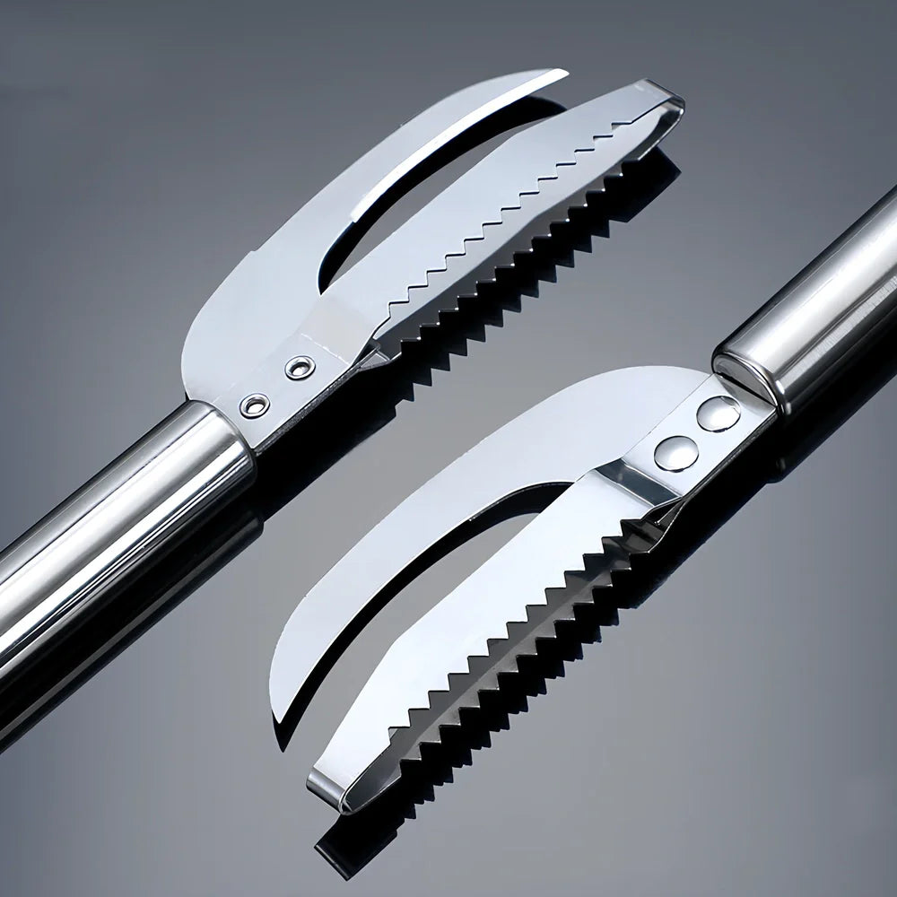 Stainless steel 3-in-1 fish scale planer tool, 22.8x4 cm with knife and opener for scaling and gutting