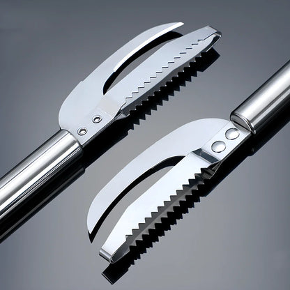 Stainless steel 3-in-1 fish scale planer tool, 22.8x4 cm with knife and opener for scaling and gutting