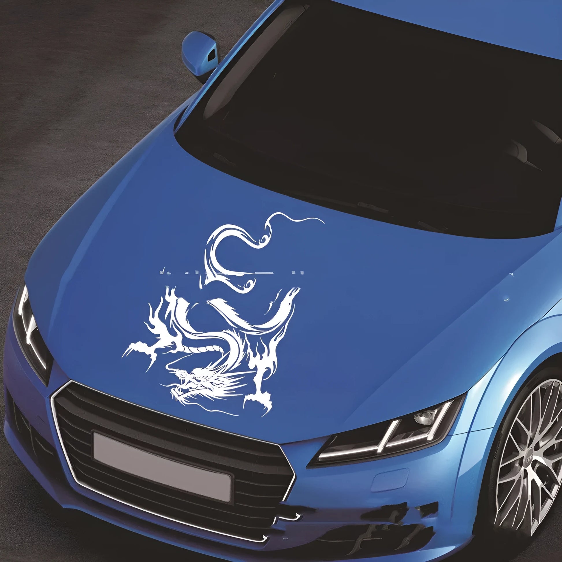 50x36 cm dragon design car body sticker on PET film for front end vehicle modification