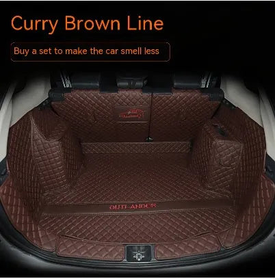 Mitsubishi Outlander custom boot liner with 3D edges and non-slip TPE XPE surface