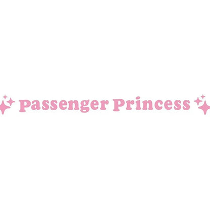 Passenger princess decorative sticker for car rearview mirror in multiple colour options