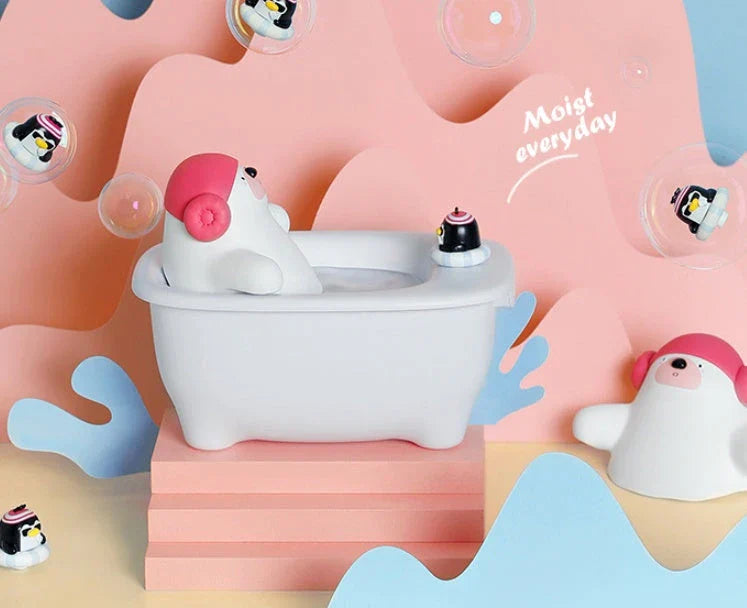 Stylish ultrasonic air humidifier with scent diffuser - USB powered compact home humidifier for dorms, offices, and bedrooms