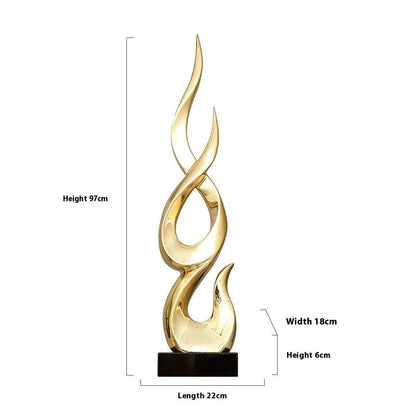 Festival high-rise decoration crafts in resin with custom colour options and modern minimalist design