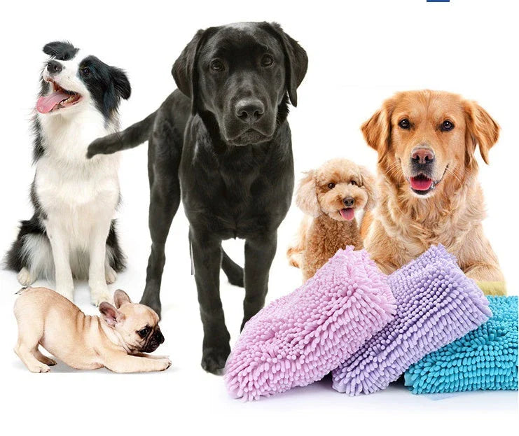 Plush and Absorbent Pet Towels for Dogs and Cats