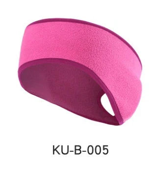 Premium sports headband with 4-way stretch fabric, soft fleece lining, and full ear coverage for comfortable workouts and outdoor activities