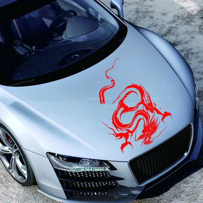 50x36 cm dragon design car body sticker on PET film for front end vehicle modification