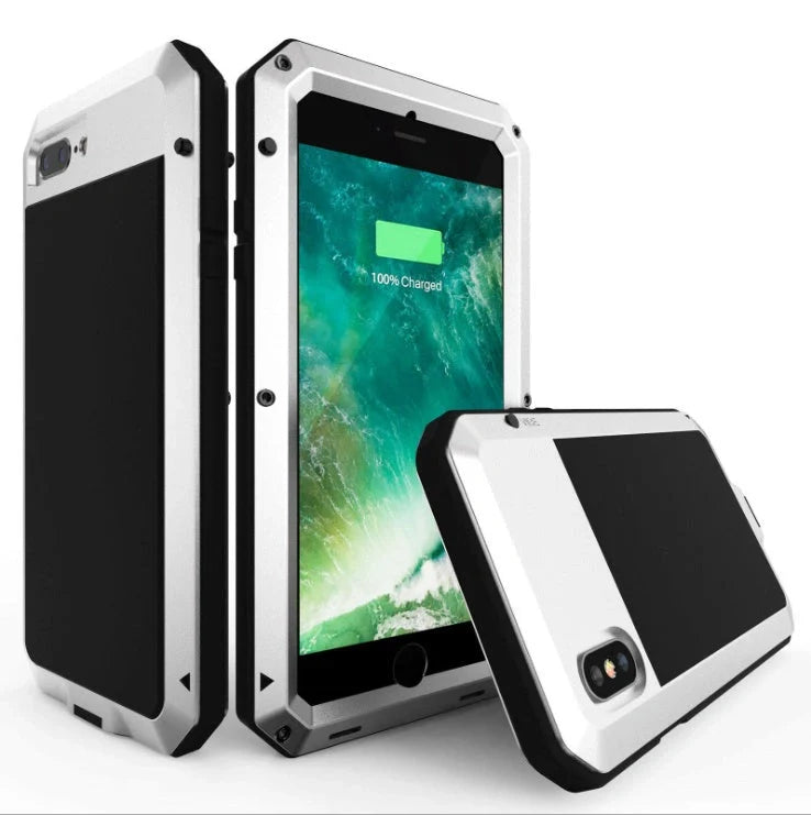 Metal iPhone case for iPhone 11 series in various colors, offering durable aluminum protection