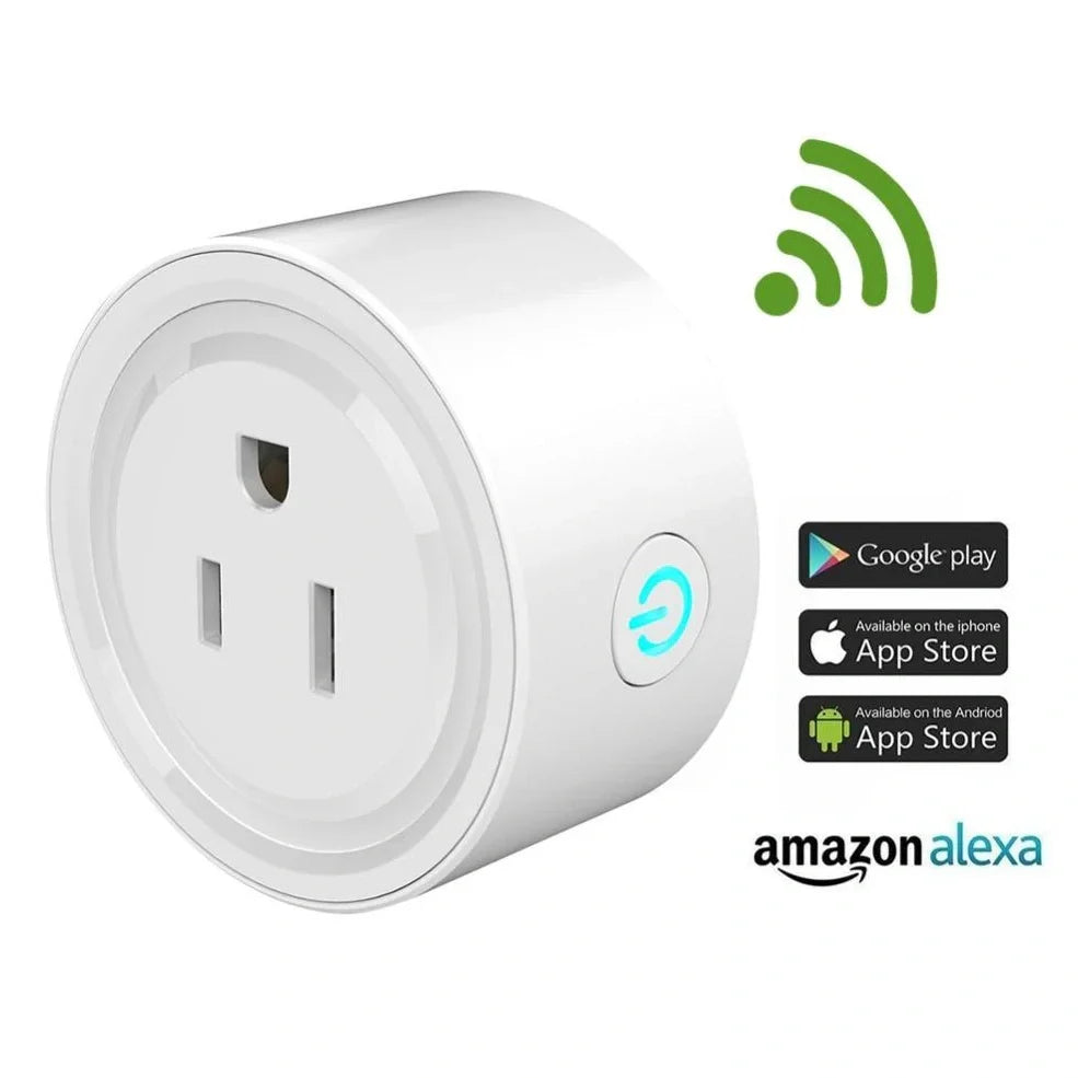 Wi-Fi smart plug with 4 power sockets and USB ports for remote control of devices