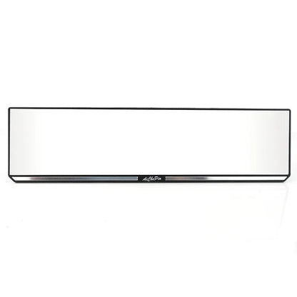 White car interior rearview mirror with high definition glass lens and ABS cover, 305 x 80mm