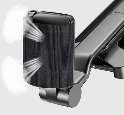 Black rotatable armband phone holder for outdoor sports, fits most smartphones