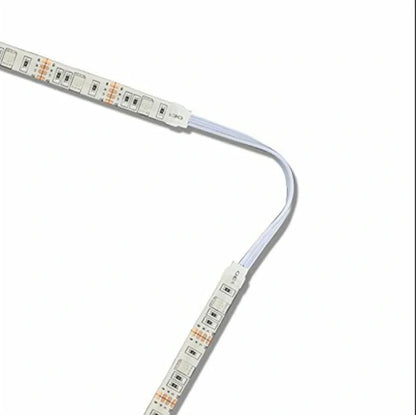 5 metre colour changing LED strip with remote control showing multiple colour options