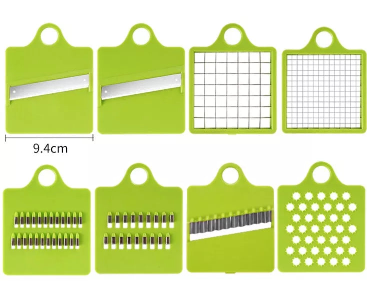 Multi-function Kitchen Vegetable Cutter with 8 blades for efficient food preparation