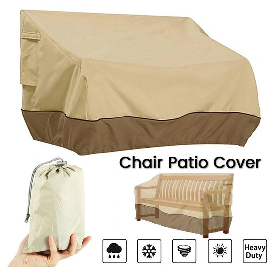 Yellow furniture dust cover with three-dimensional modelling for outdoor protection