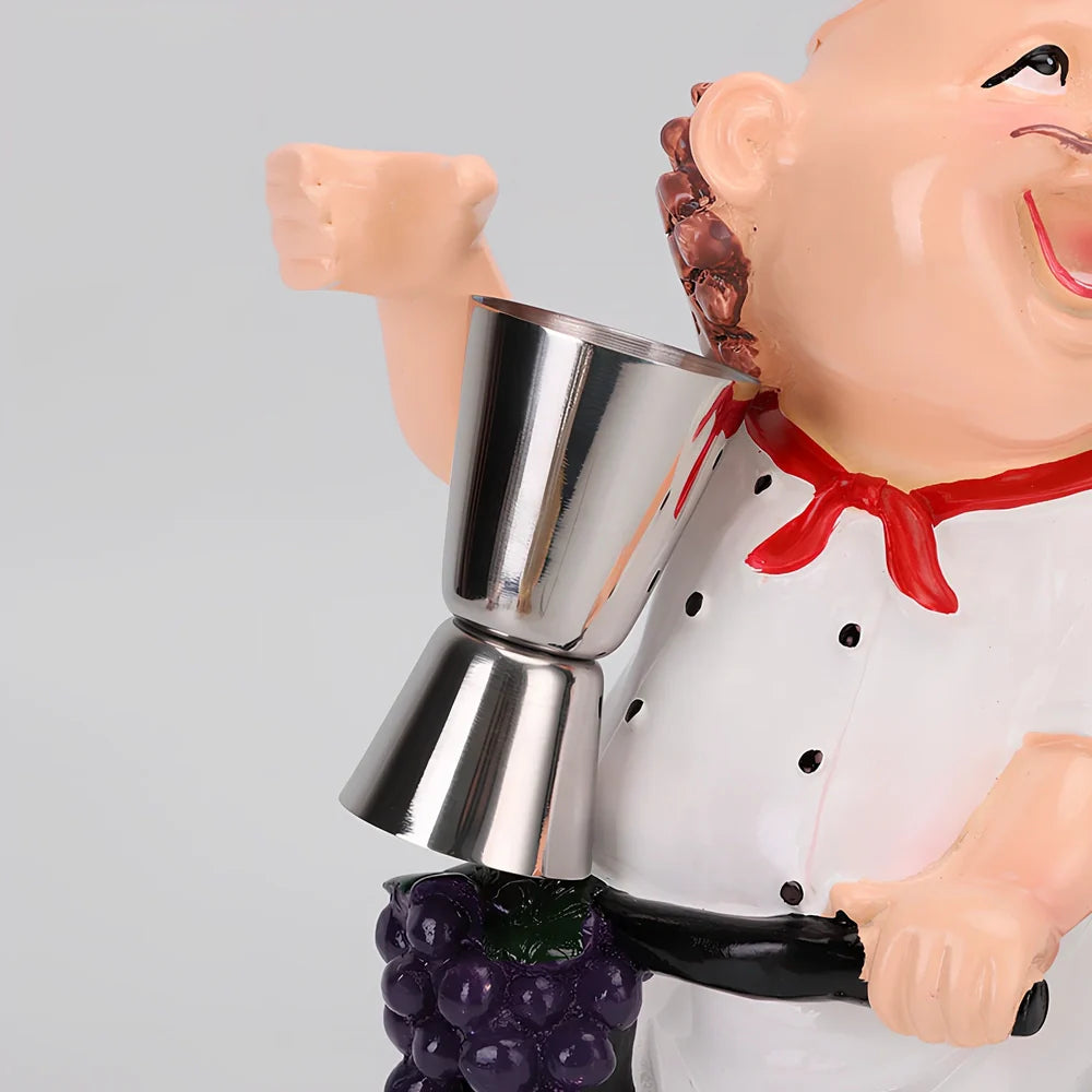 8-piece stainless steel cocktail shaker set with 18cm height and 11cm base diameter