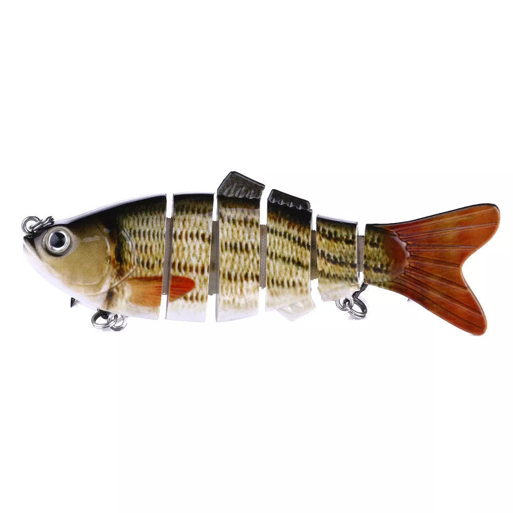 Plastic bait fish with high-strength hooks for effective fishing