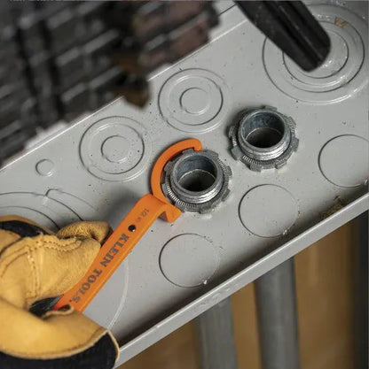 Crescent magnetic suction wrench catheter locking wrench kit three-piece set with orange, gray, and black wrenches