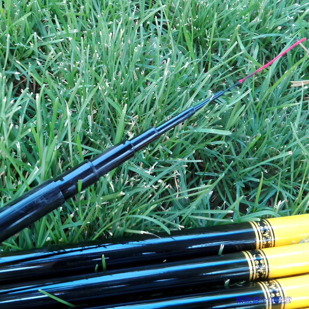 Dragon pattern carp fishing rod with FRP construction for stream fishing applications