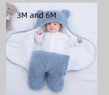 Cozy Winter Baby Quilt with Anti-Shock Design in various colors