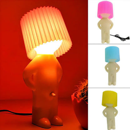Shy Little Boy Reading Lamp in various colours with adjustable 11-15W wattage and ABS construction