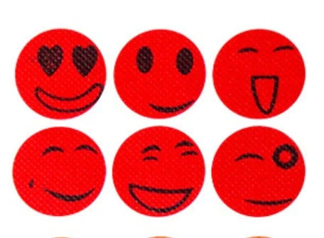 Summer Smile Mosquito Sticker 6-Pack in random colors, non-toxic mosquito repellent
