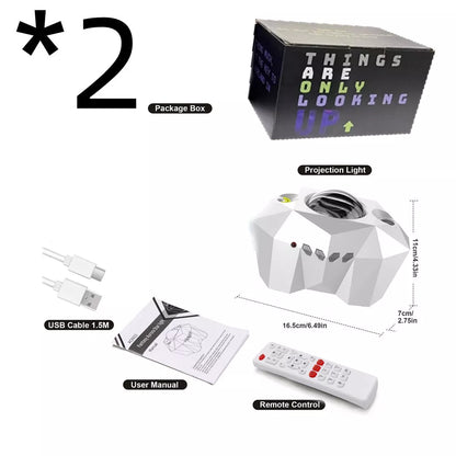 USB Water Pattern Bluetooth Music Ocean Star Projector Lamp with remote control