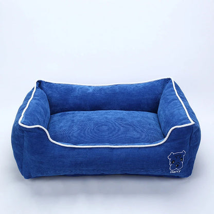 Bite resistant corduroy pet kennel in various colors and sizes