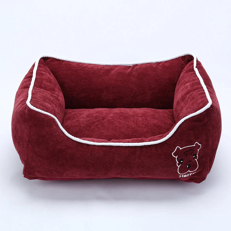 Bite resistant corduroy pet kennel in various colors and sizes