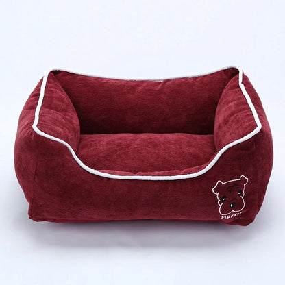 Bite resistant corduroy pet kennel in various colors and sizes