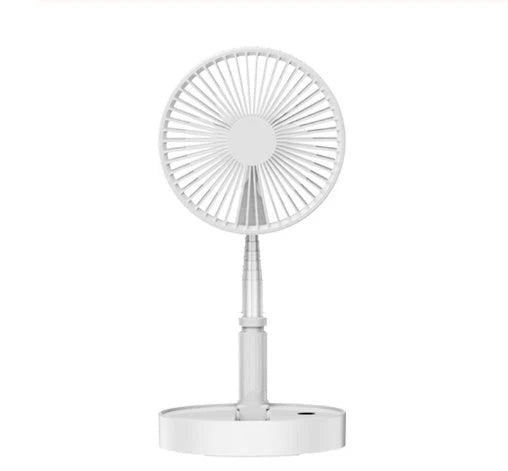 Portable USB Rechargeable Fan with 4 Adjustable Speeds, Powerful Airflow, and Long-Lasting Battery for Indoor and Outdoor Use