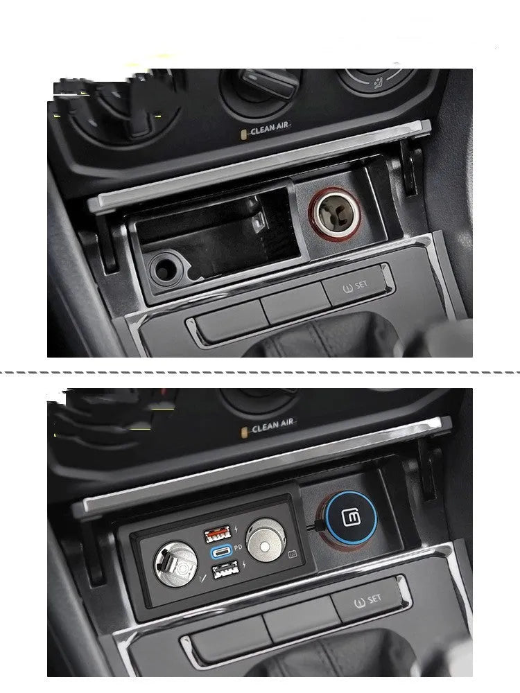 Volkswagen USB car charger with QC3.0 fast charging for Lavida, Bora and Weiling models