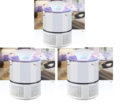 Quiet Mosquito Repelling Lamp - Effective insect zapper with low-noise fan, 360-400nm purple light, and automatic on/off sensor