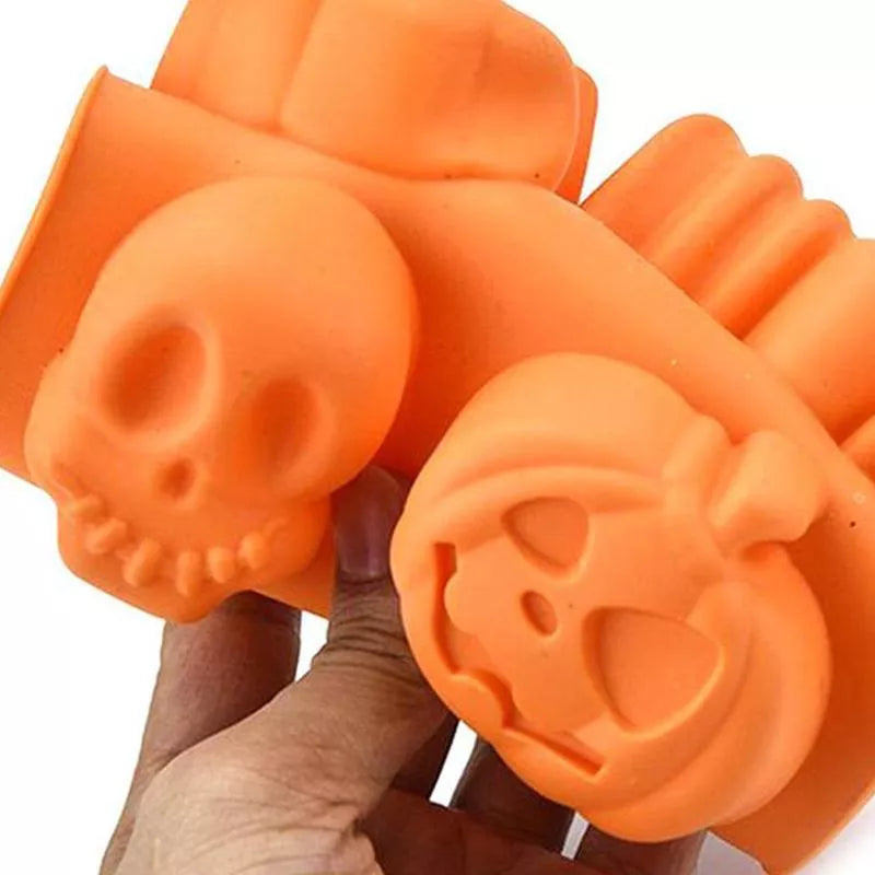 Halloween Pumpkin Silicone Cake Mold for baking detailed desserts