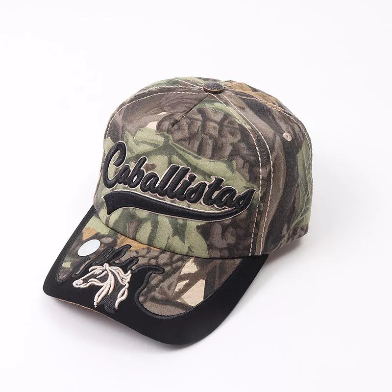 Cotton letter embroidery graffiti baseball cap in various colors for sun protection and street style