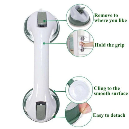 ABS Plastic Suction Cup Bathroom Handrail in various colors for enhanced safety