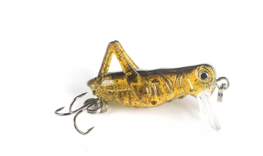 Hard bait grasshopper fishing lure in multiple colors for effective fishing