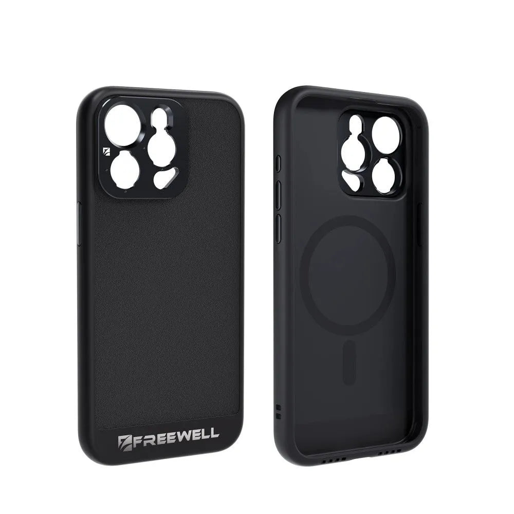 Black compatible phone case for iPhone 13 Pro, 14 Pro, and 15 Pro and Pro Max models