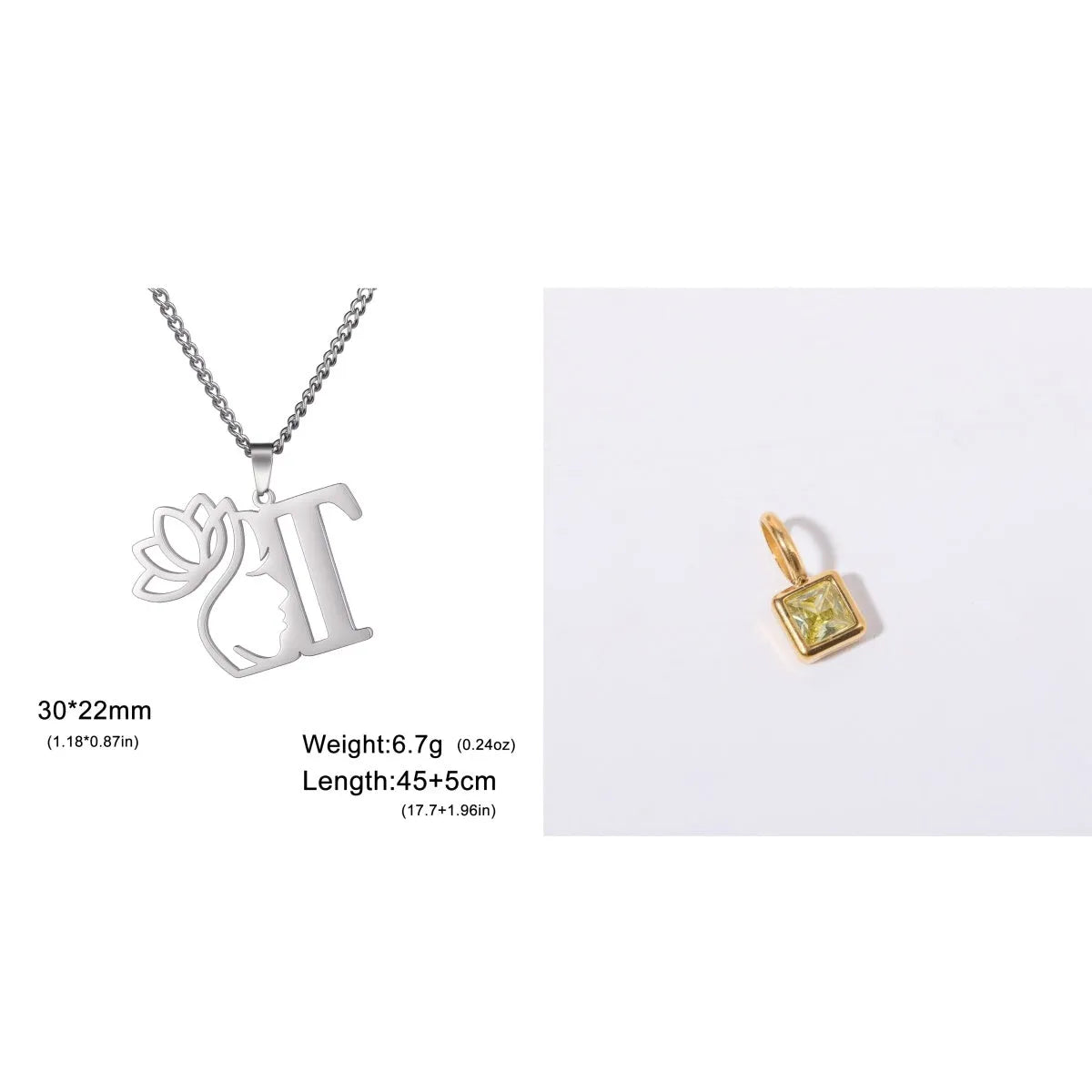 Stainless steel fashion necklace with geometric cross chain design and electroplated finish in gold or silver colour