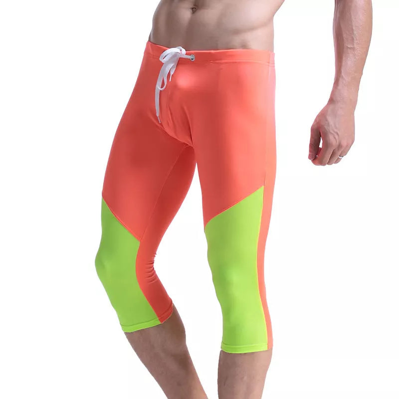 Nylon semi-light swimming pool sports casual pants in various colors