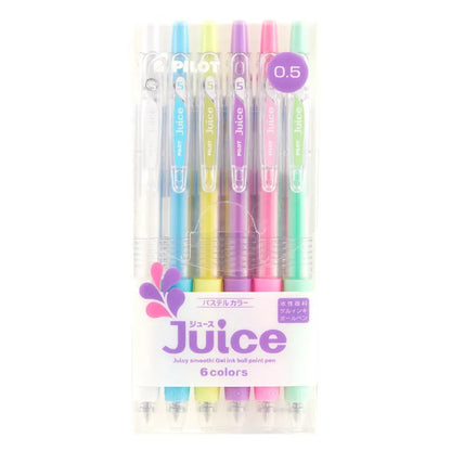 Baiguole 0.5mm gel pen showing examples from its metallic, fluorescent, and tender colour collections.