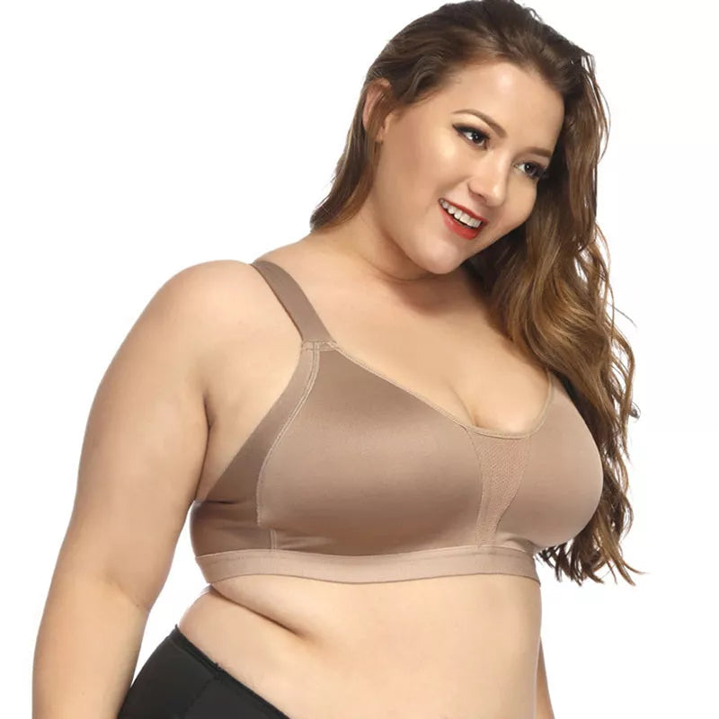 No steel collar underwear bra in polyester fiber, available in multiple colors and sizes