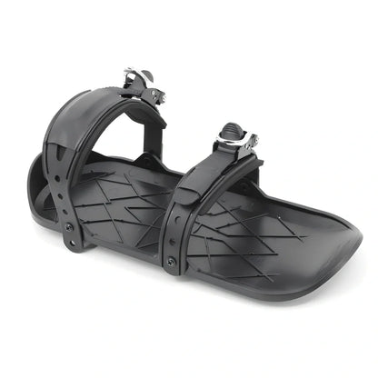 Black ultra-thin ski shoes with lace-up closure and 10cm upper height for snow sports