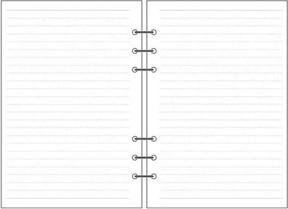 6-hole loose-leaf notebook refill, A5 Daolin paper, 40 sheets, blank dot matrix lined square pages