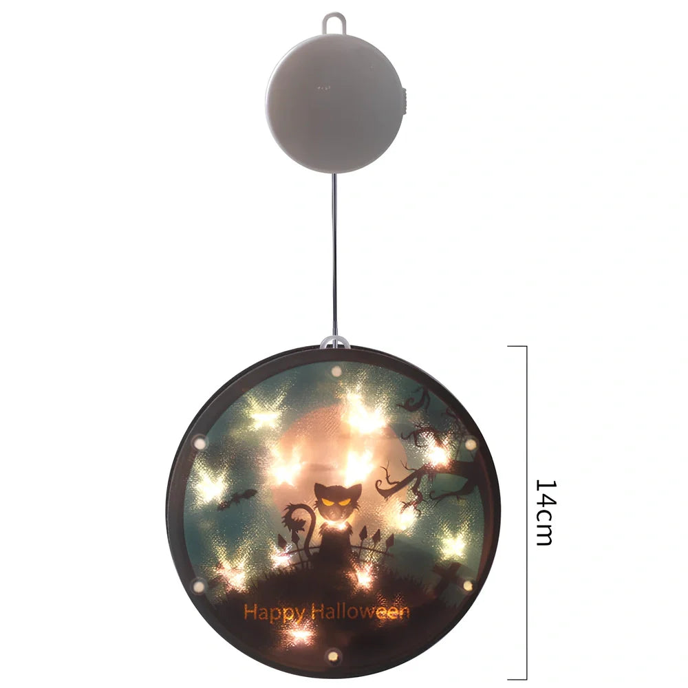 Halloween LED modelling lantern with 160mm PVC shell and atmospheric glow