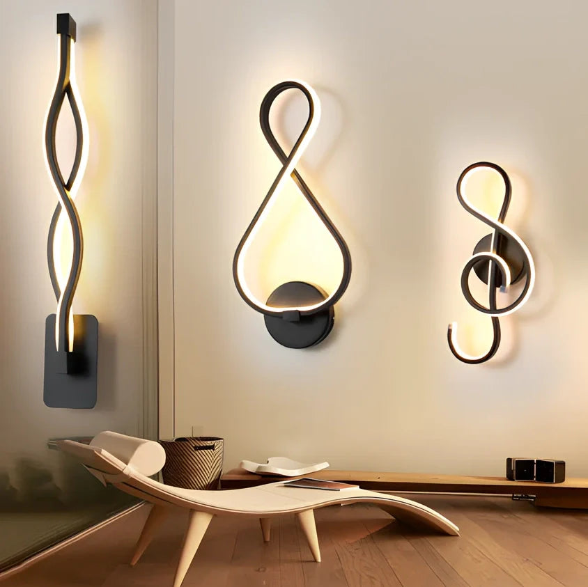 Nordic minimalist LED wall lamp in black with silicone shade, 220V for bedroom bedside use, 30000-hour lifespan