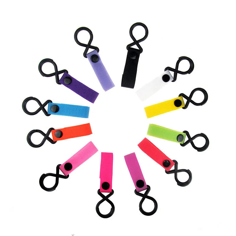 Nylon luggage velcro hook showing velcro closure and available in 18 different colours for bag identification
