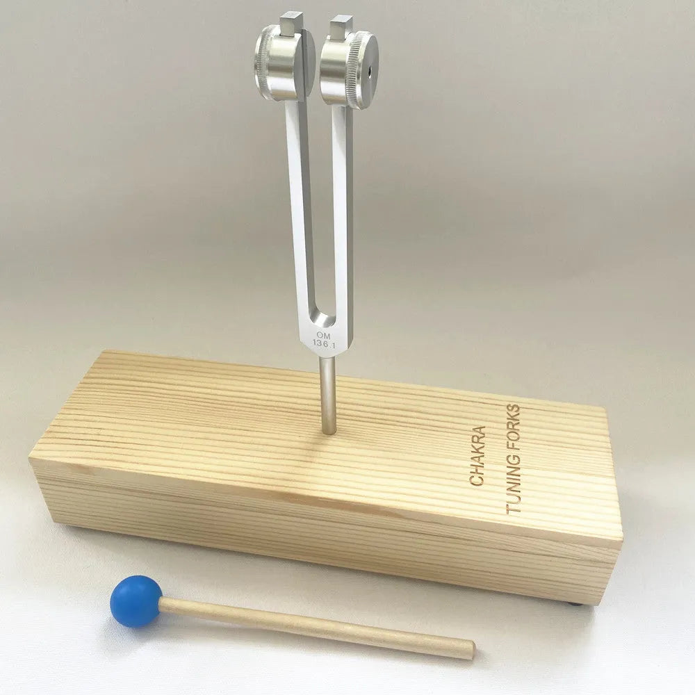 Aluminium alloy 432 Hz tuning fork with speaker set for sound healing