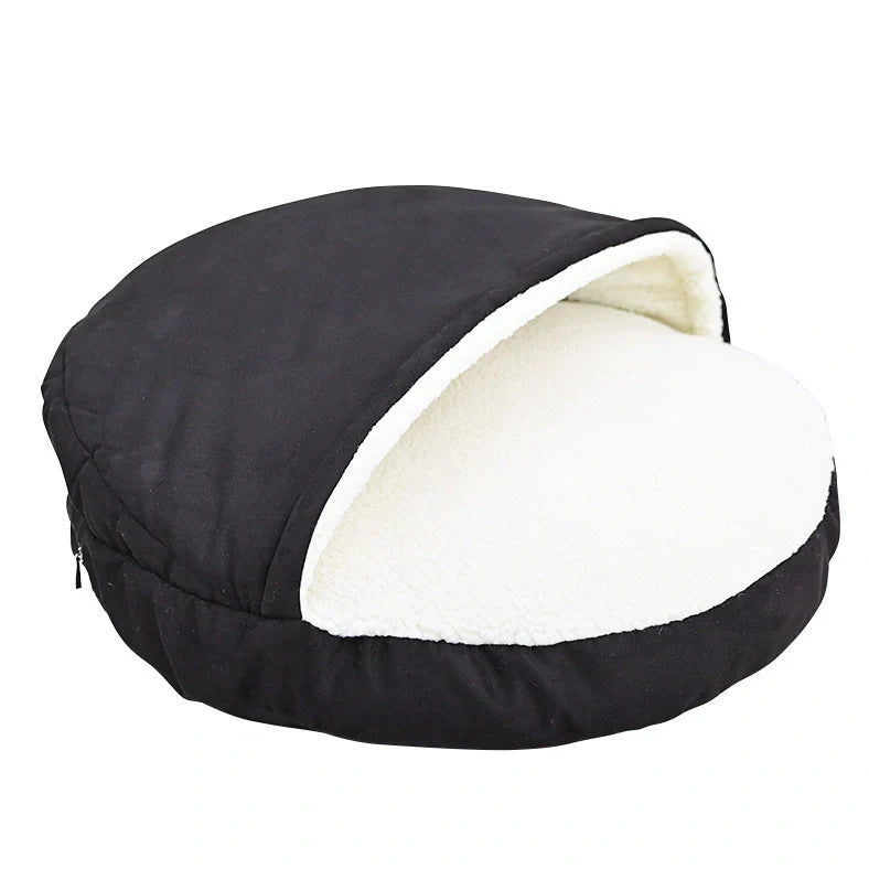 Removable cloth cover pet kennel in brown colour showing washable design for dogs