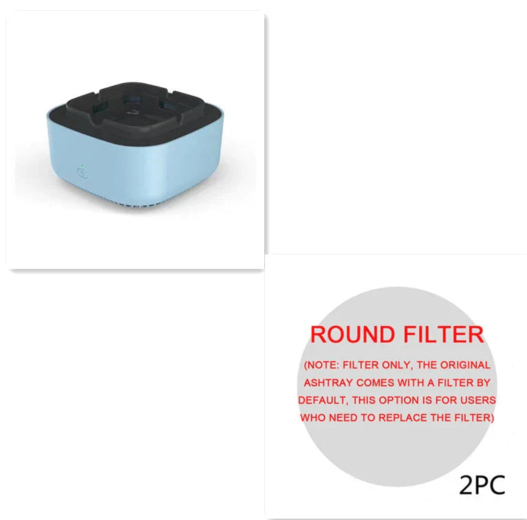 Compact and Powerful Smoke Eliminating Air Purifier Ashtray for Cars - Freshens Driving Experience with Negative Ion Technology