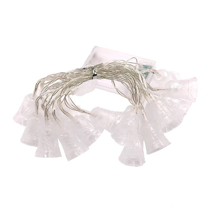 LED Christmas light string in deer shape, 1.5m length with 10 beads emitting 3000 lm, battery box and PVC construction for holiday decor