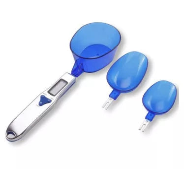 Stainless steel electronic measuring spoon scale in five colors for precise kitchen measurements